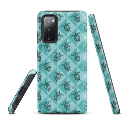 Samsung Phone Case - Turtle Diamonds Teal