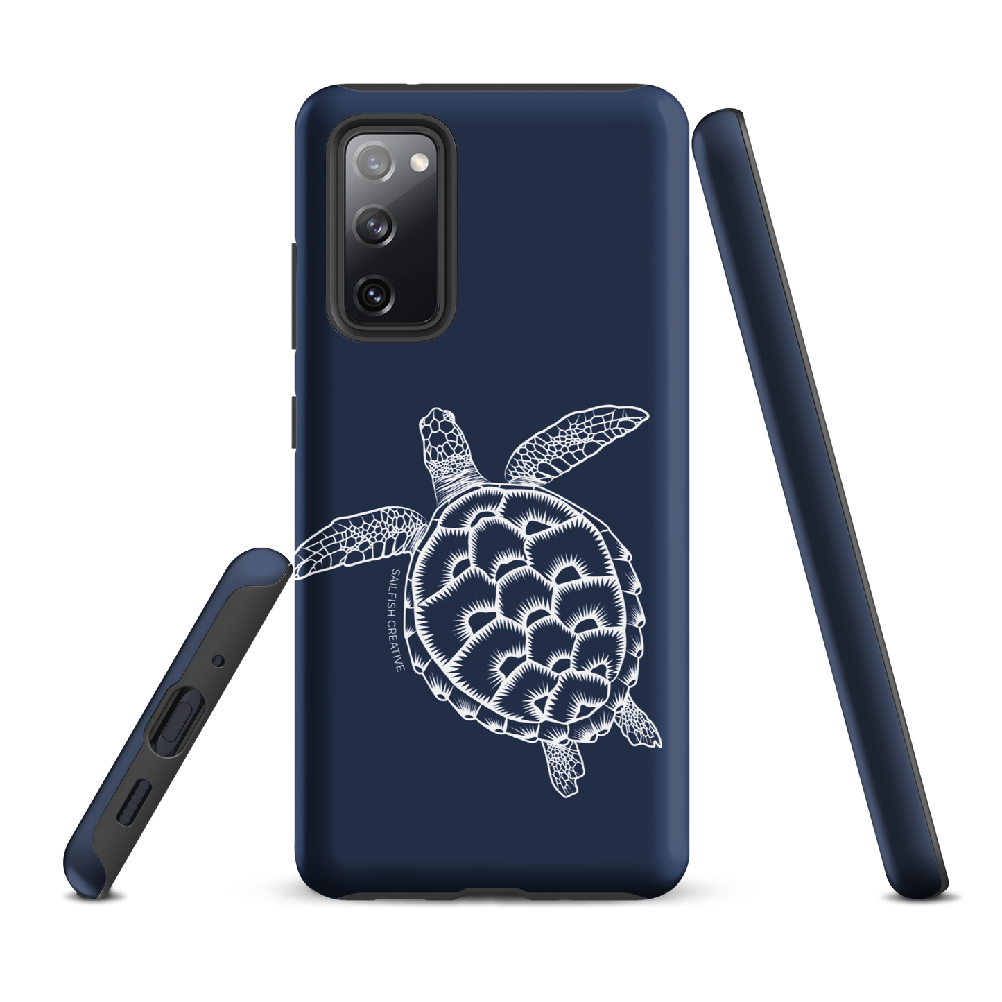 Samsung Phone Case -  Turtle Outline Navy