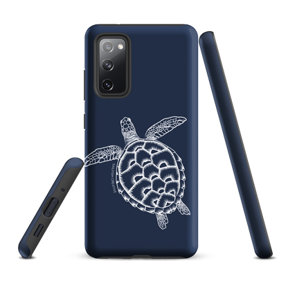 Samsung Phone Case -  Turtle Outline Navy