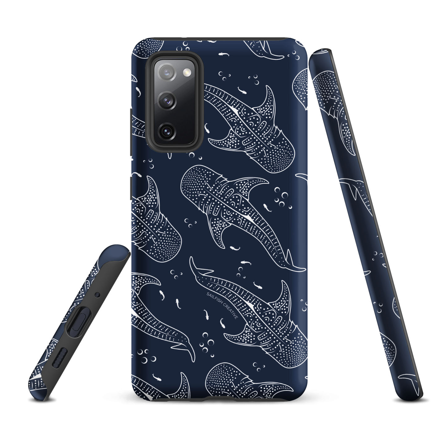 Samsung Phone Case - Whale Sharks Pattern Navy