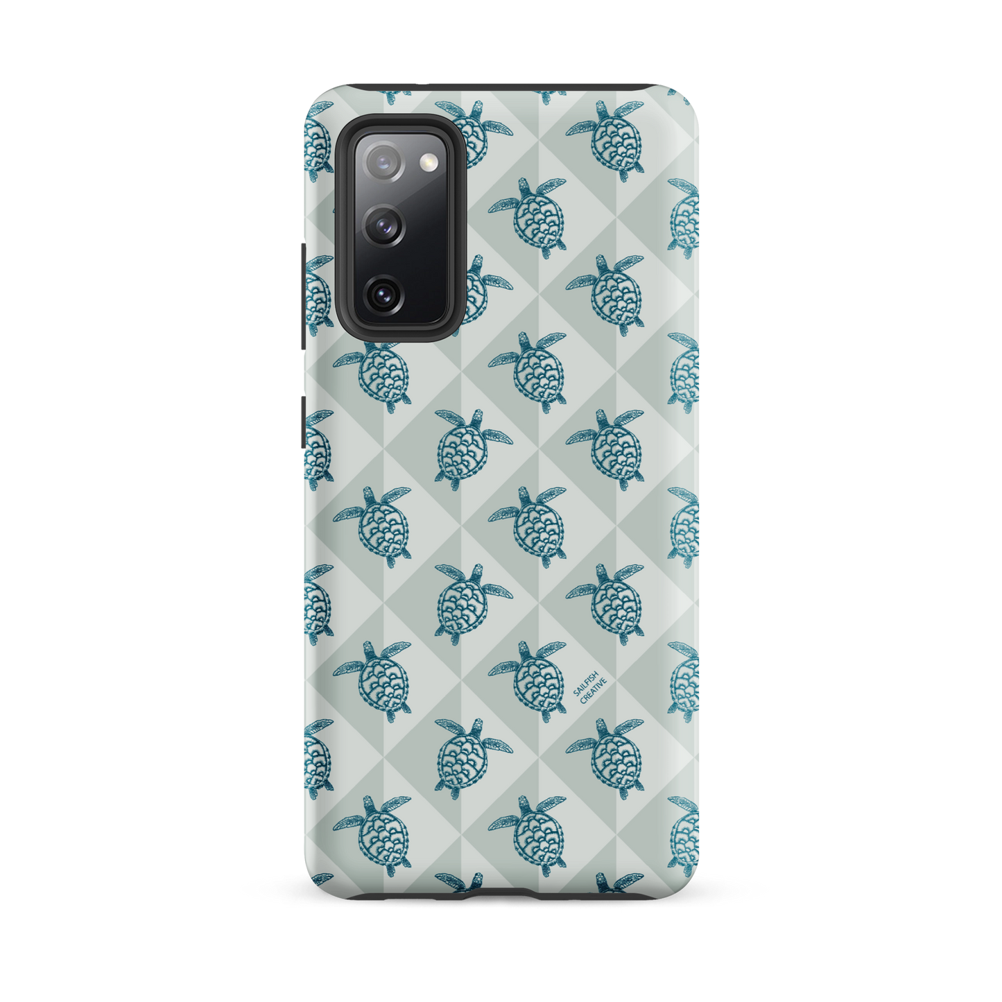 Samsung Phone Case -  Turtle Diamonds Coastal Storm