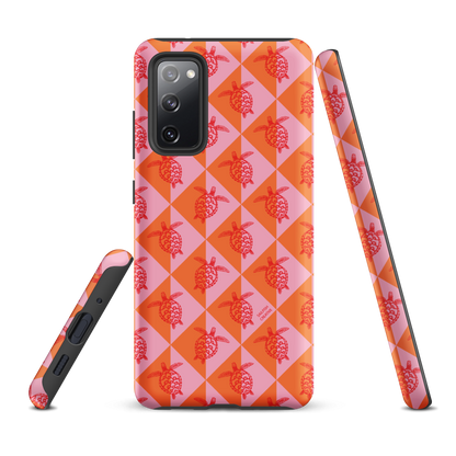 Samsung Phone Case -  Turtle Diamonds Candy Sunset