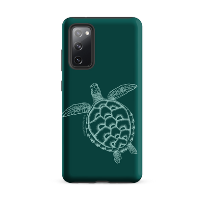 Samsung Phone Case -  Turtle Outline Emerald