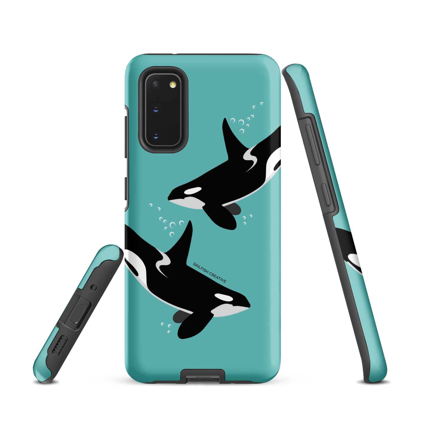 Samsung Phone Case - Orcas Blue