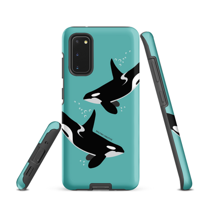 Samsung Phone Case - Orcas Blue