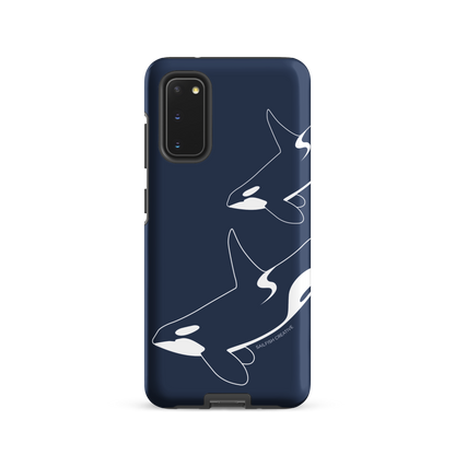 Samsung Phone Case -  Orca Outline Navy
