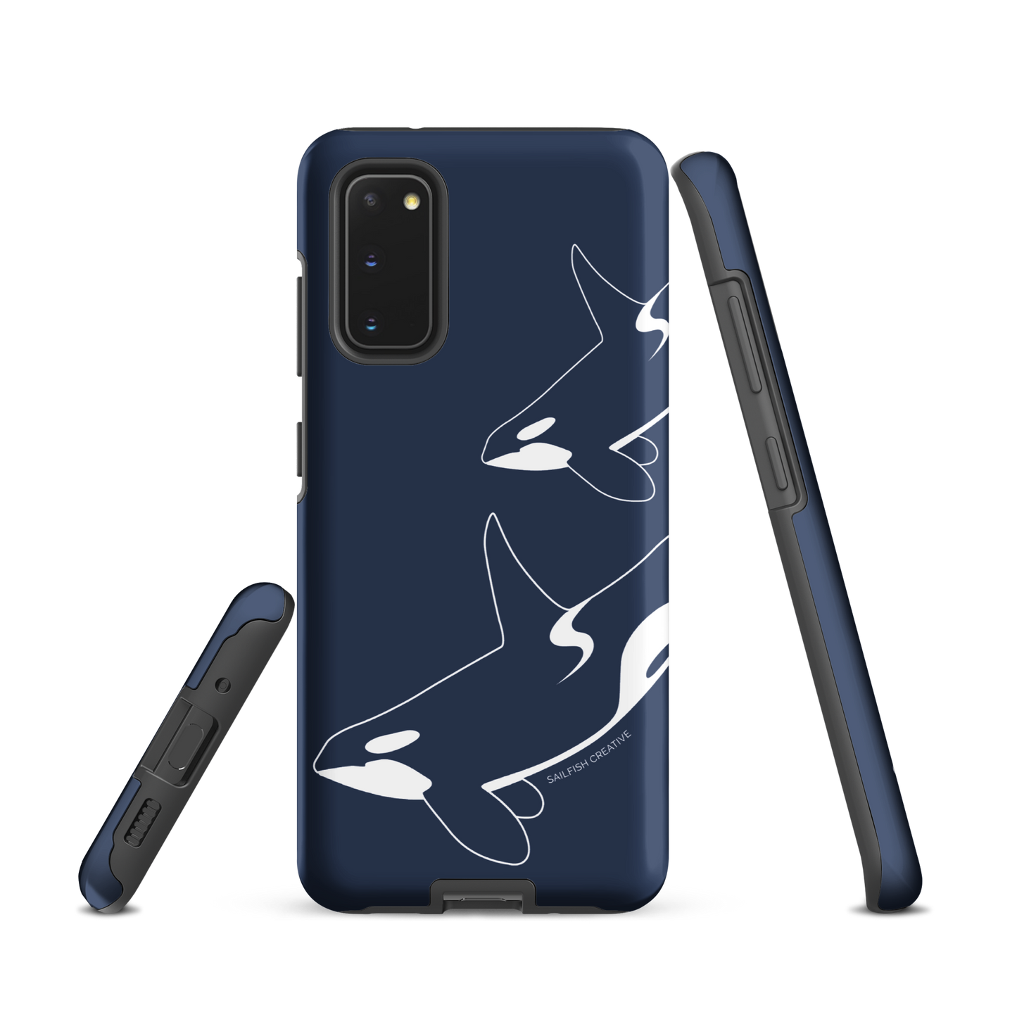 Samsung Phone Case -  Orca Outline Navy