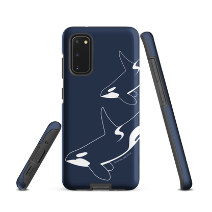 Samsung Phone Case -  Orca Outline Navy