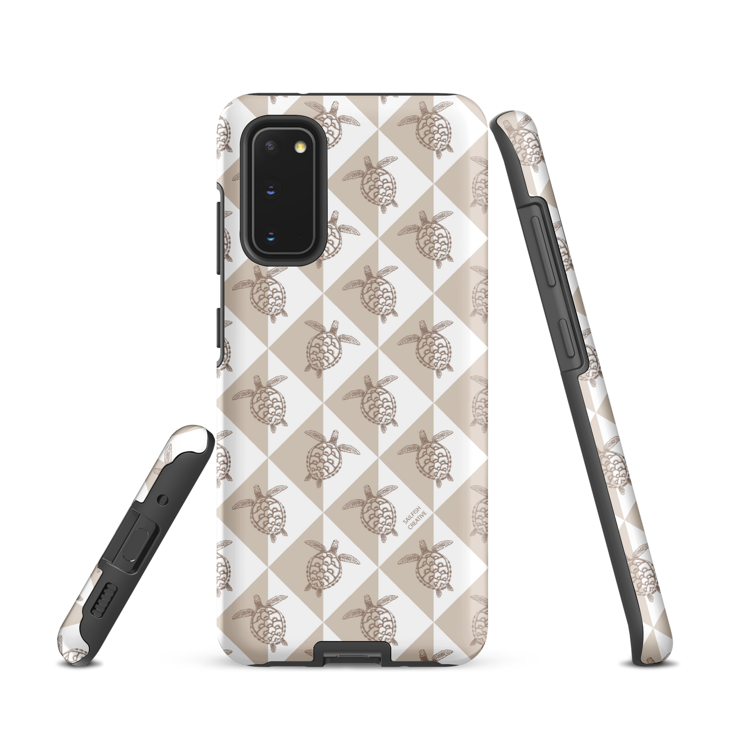 Samsung Phone Case - Turtle Diamonds Neutral