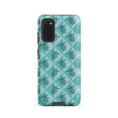 Samsung Phone Case - Turtle Diamonds Teal