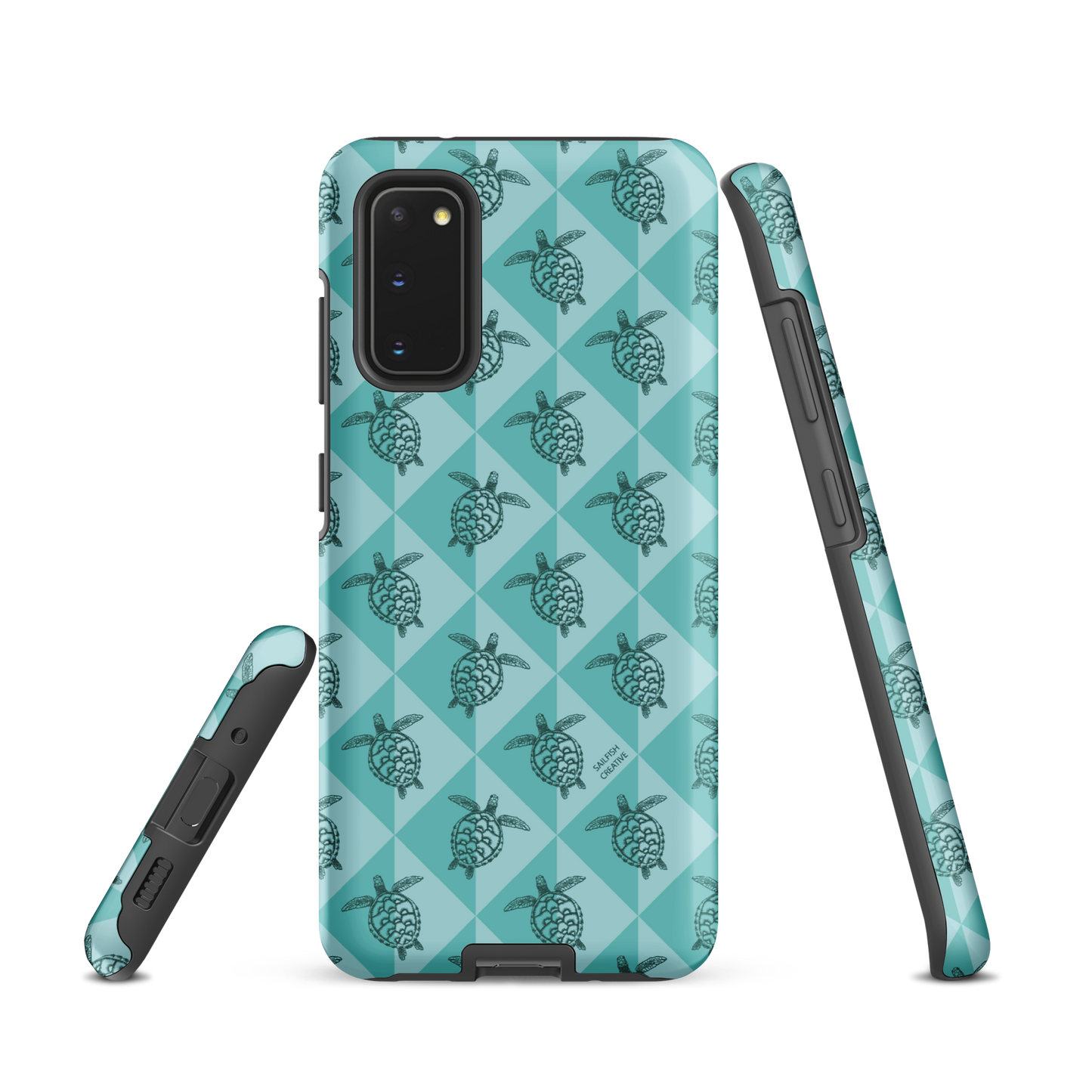 Samsung Phone Case - Turtle Diamonds Teal