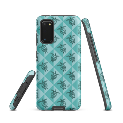Samsung Phone Case - Turtle Diamonds Teal