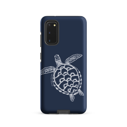 Samsung Phone Case -  Turtle Outline Navy