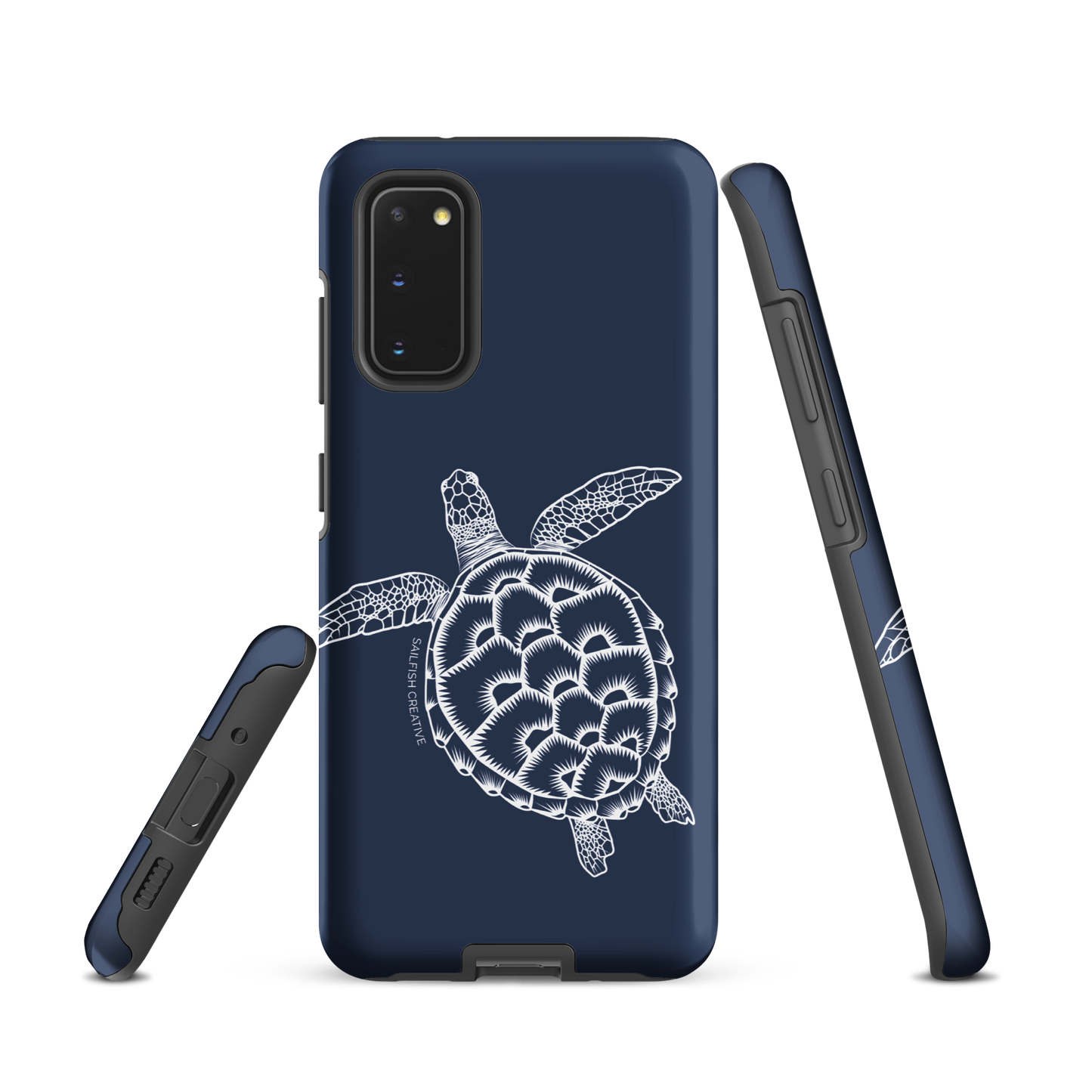 Samsung Phone Case -  Turtle Outline Navy