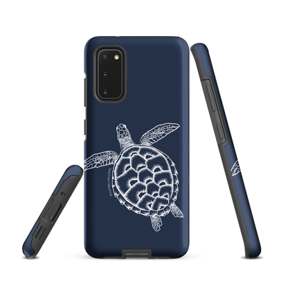 Samsung Phone Case -  Turtle Outline Navy