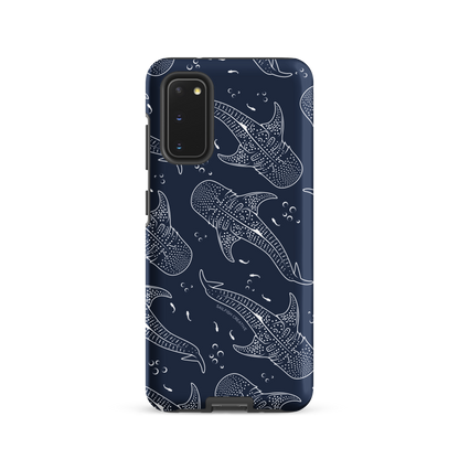 Samsung Phone Case - Whale Sharks Pattern Navy