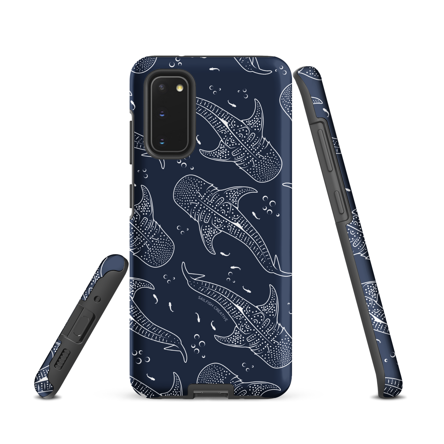 Samsung Phone Case - Whale Sharks Pattern Navy