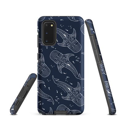 Samsung Phone Case - Whale Sharks Pattern Navy