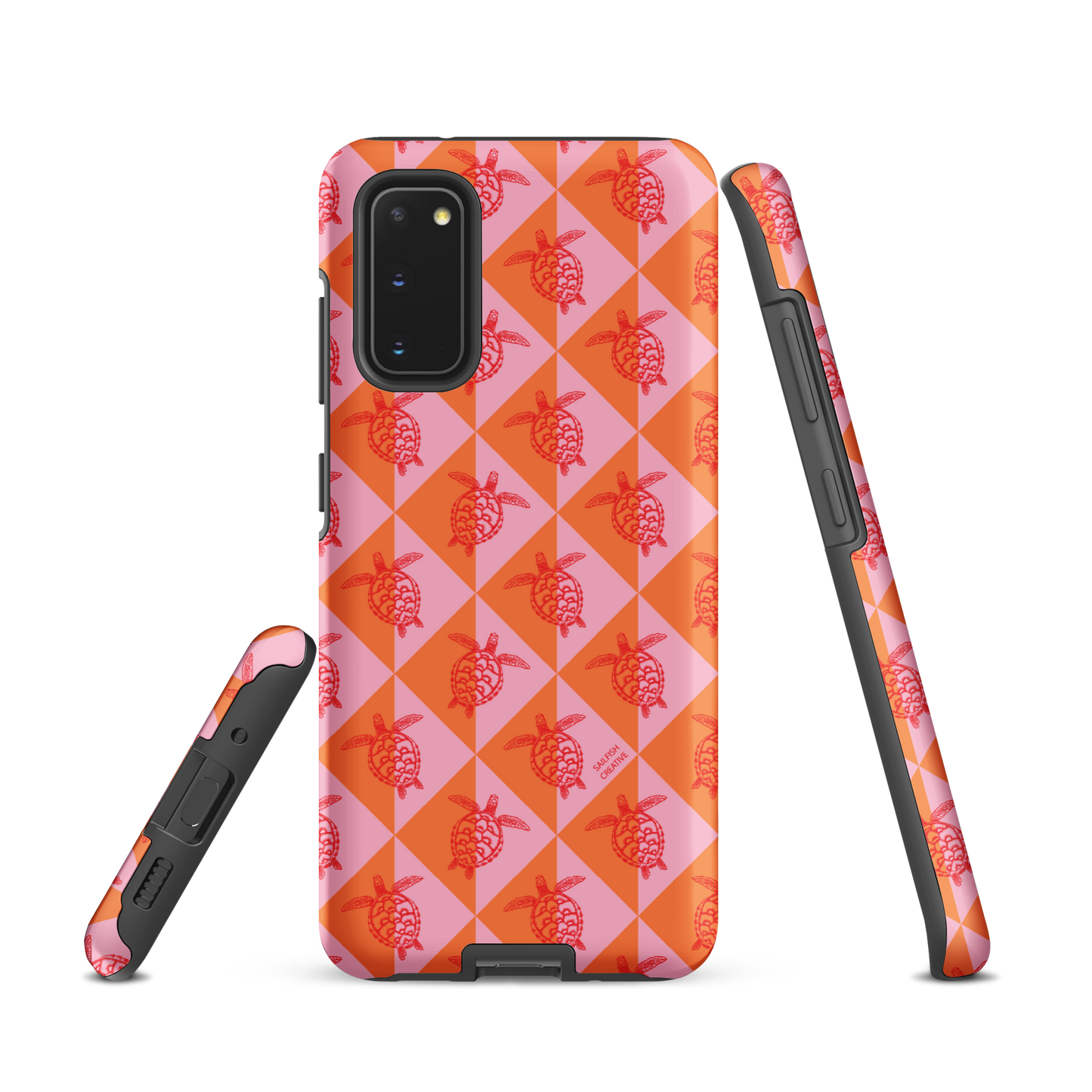 Samsung Phone Case -  Turtle Diamonds Candy Sunset