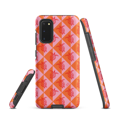 Samsung Phone Case -  Turtle Diamonds Candy Sunset