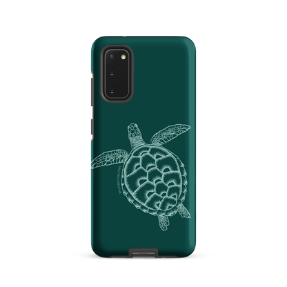 Samsung Phone Case -  Turtle Outline Emerald