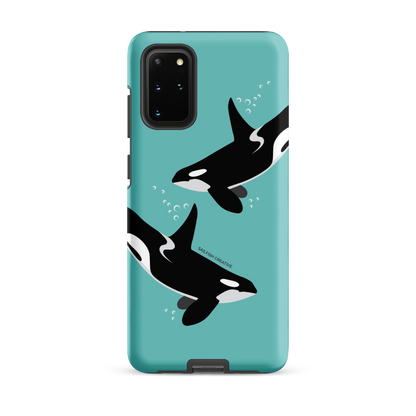 Samsung Phone Case - Orcas Blue