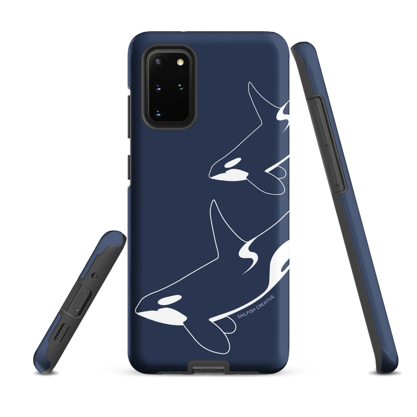 Samsung Phone Case -  Orca Outline Navy