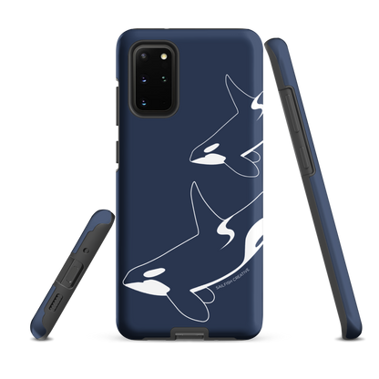 Samsung Phone Case -  Orca Outline Navy