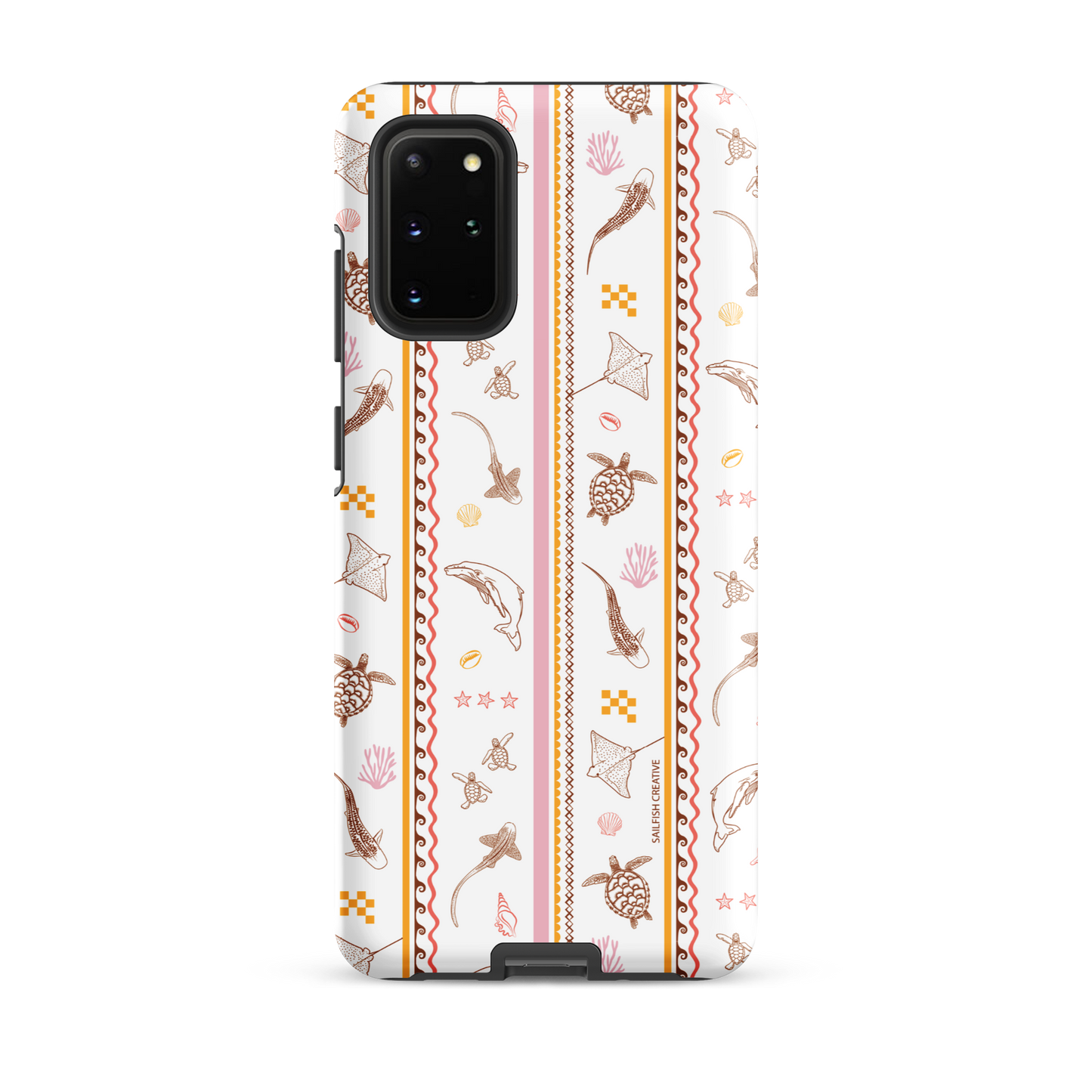 Samsung Phone Case - Candy Stripes on White