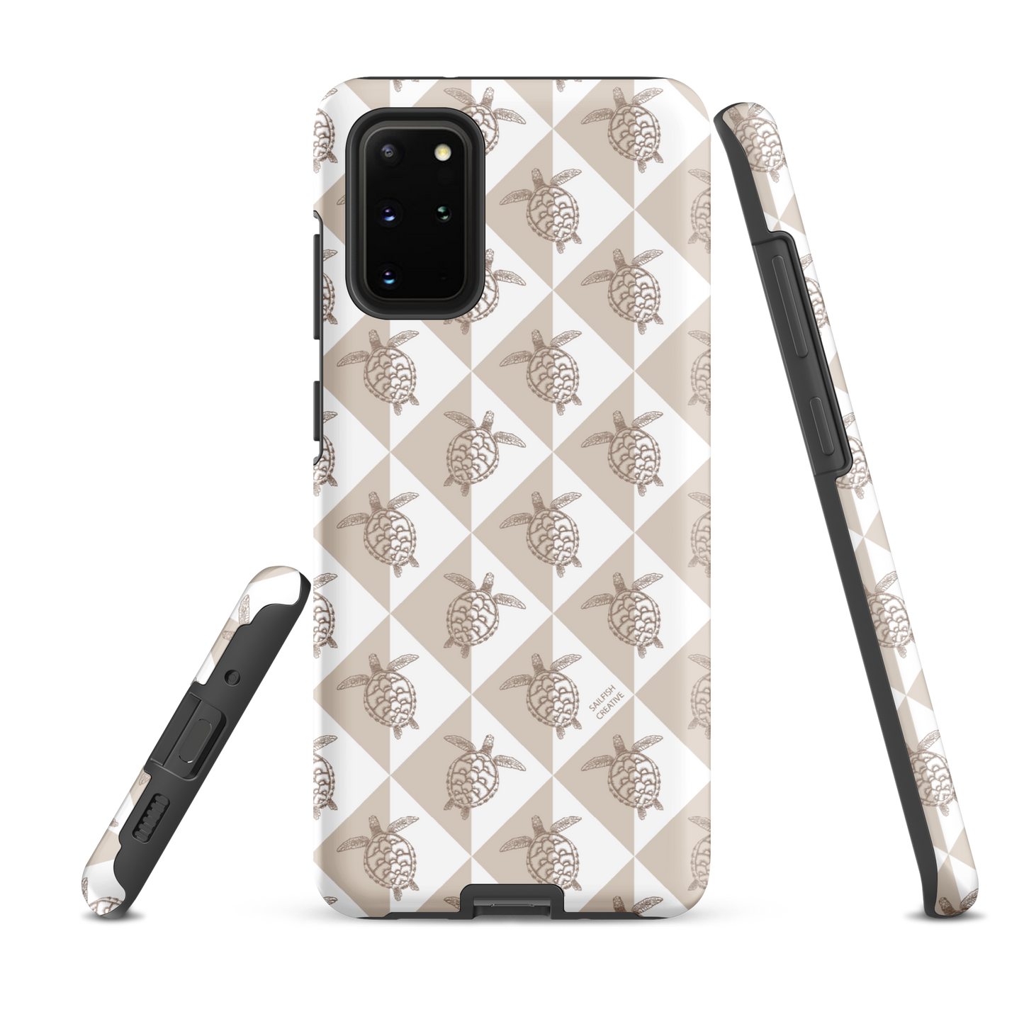 Samsung Phone Case - Turtle Diamonds Neutral