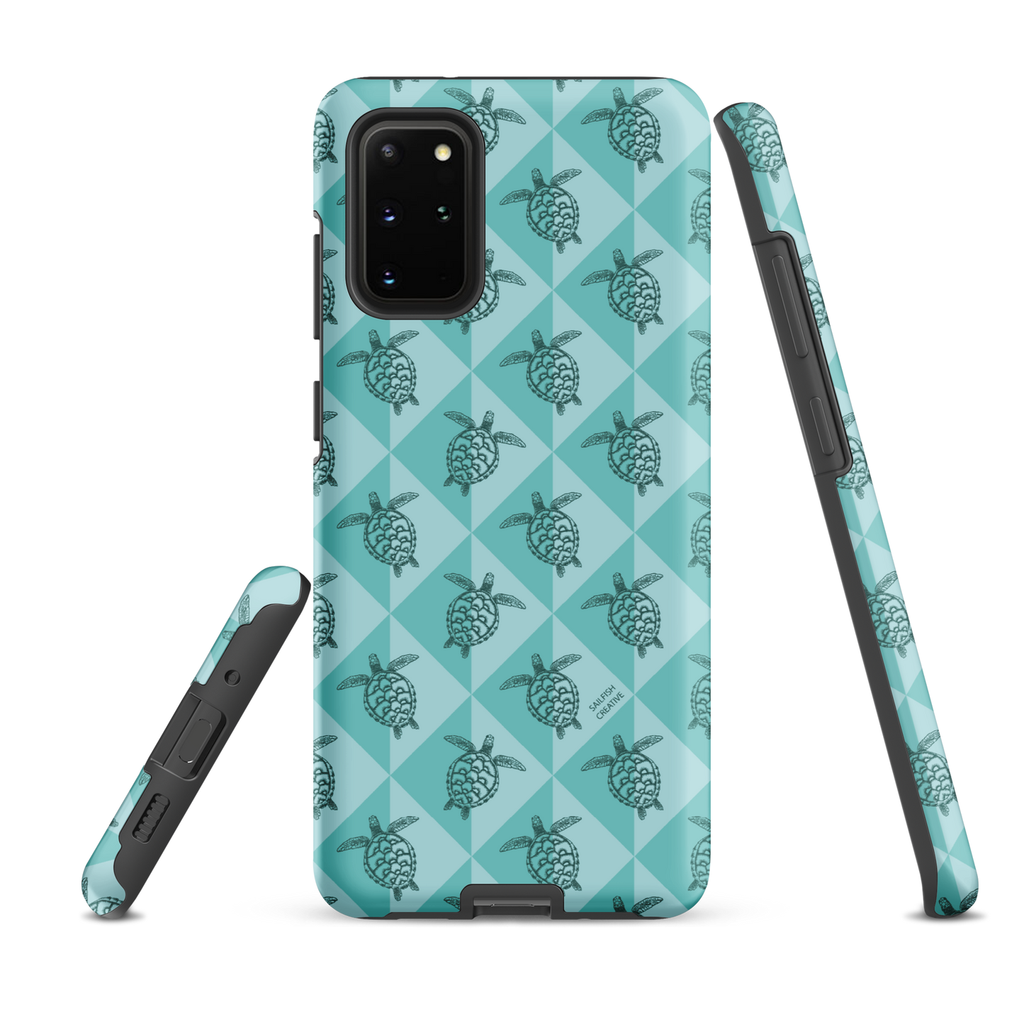Samsung Phone Case - Turtle Diamonds Teal