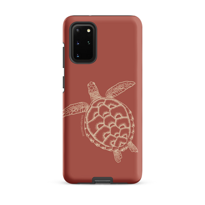 Samsung Phone Case -  Turtle Outline Rusty Coral