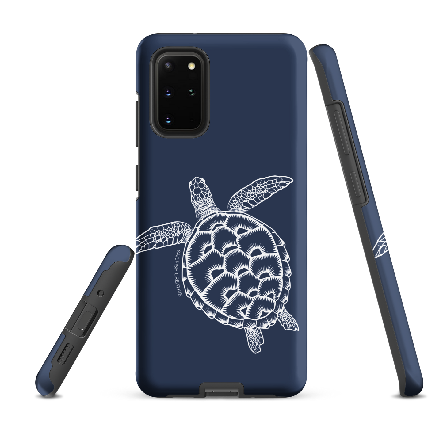 Samsung Phone Case -  Turtle Outline Navy
