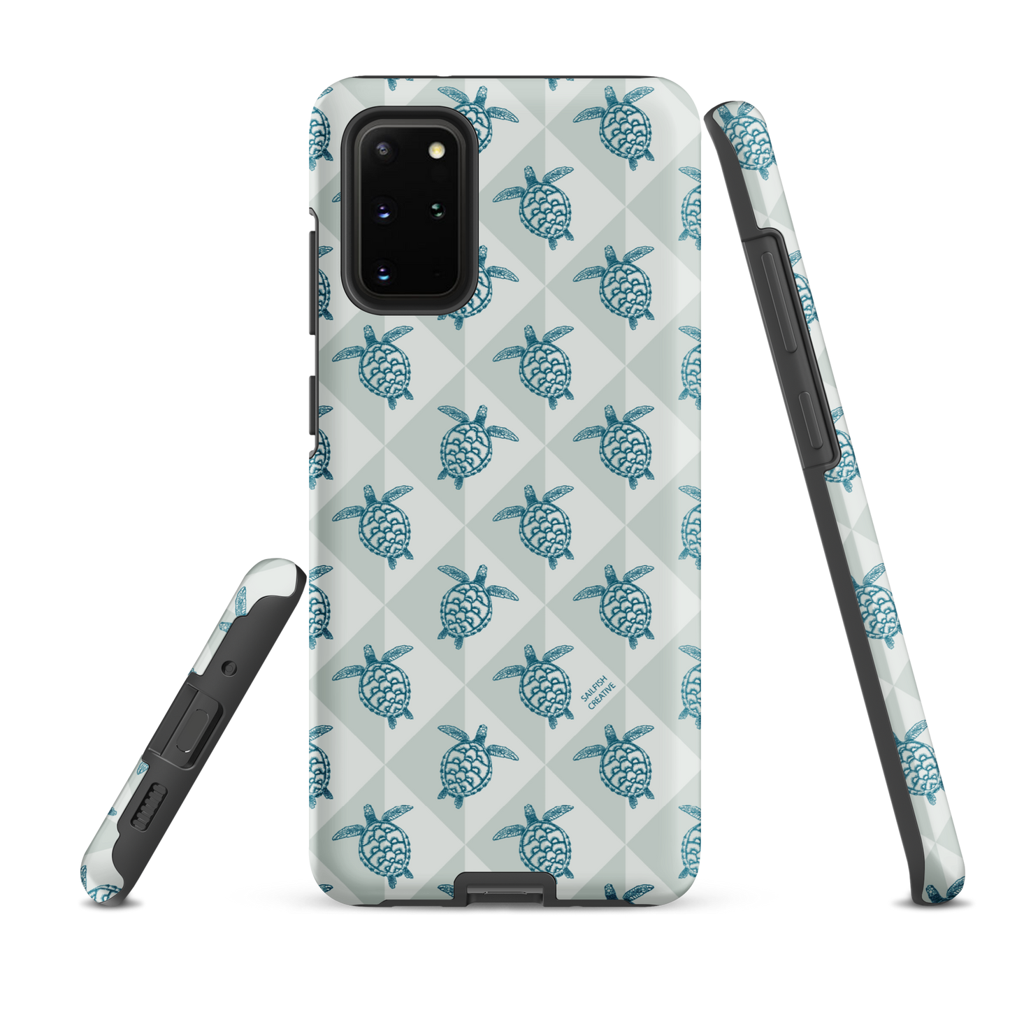 Samsung Phone Case -  Turtle Diamonds Coastal Storm
