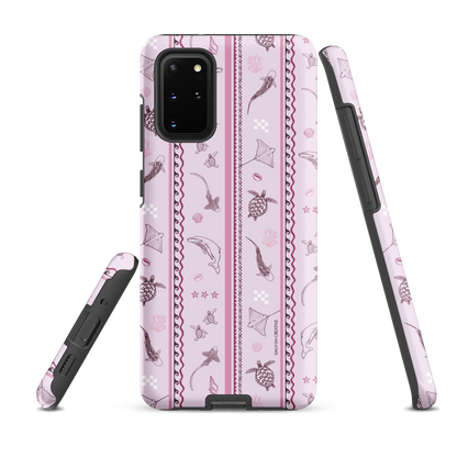 Samsung Phone Case - Orchid Candy Stripes
