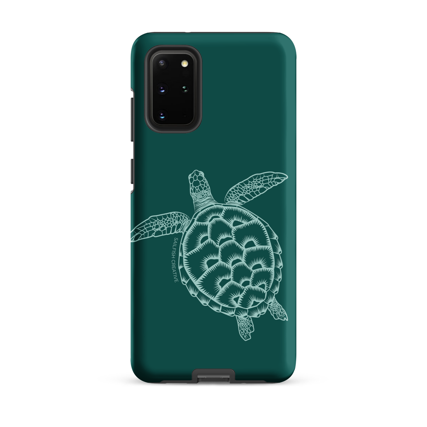 Samsung Phone Case -  Turtle Outline Emerald