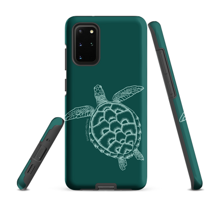 Samsung Phone Case -  Turtle Outline Emerald