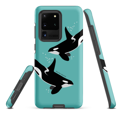 Samsung Phone Case - Orcas Blue