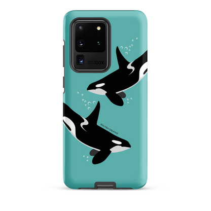 Samsung Phone Case - Orcas Blue