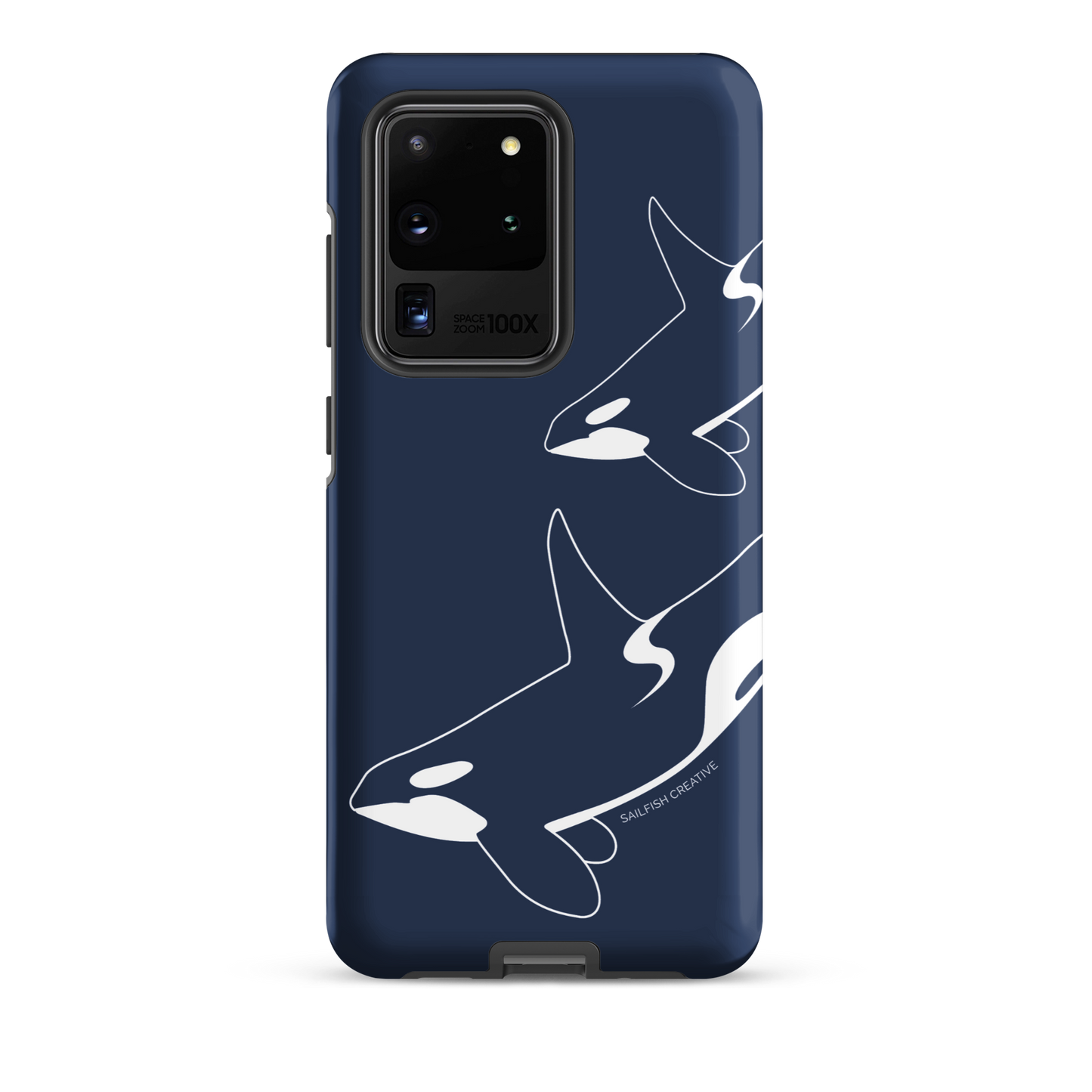 Samsung Phone Case -  Orca Outline Navy