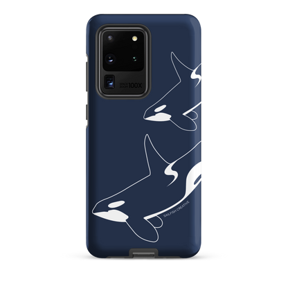 Samsung Phone Case -  Orca Outline Navy
