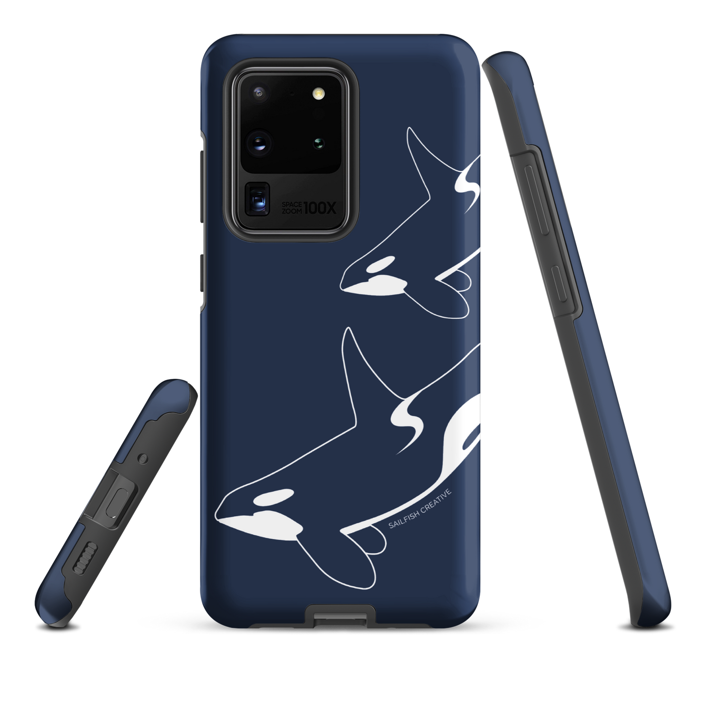 Samsung Phone Case -  Orca Outline Navy