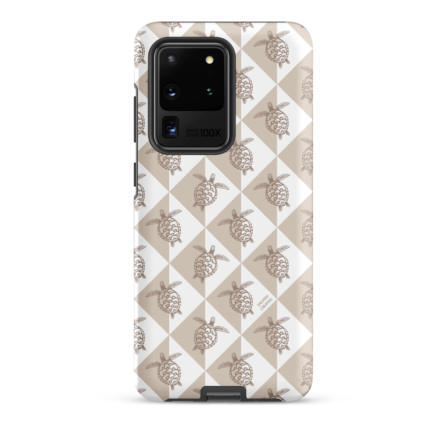Samsung Phone Case - Turtle Diamonds Neutral
