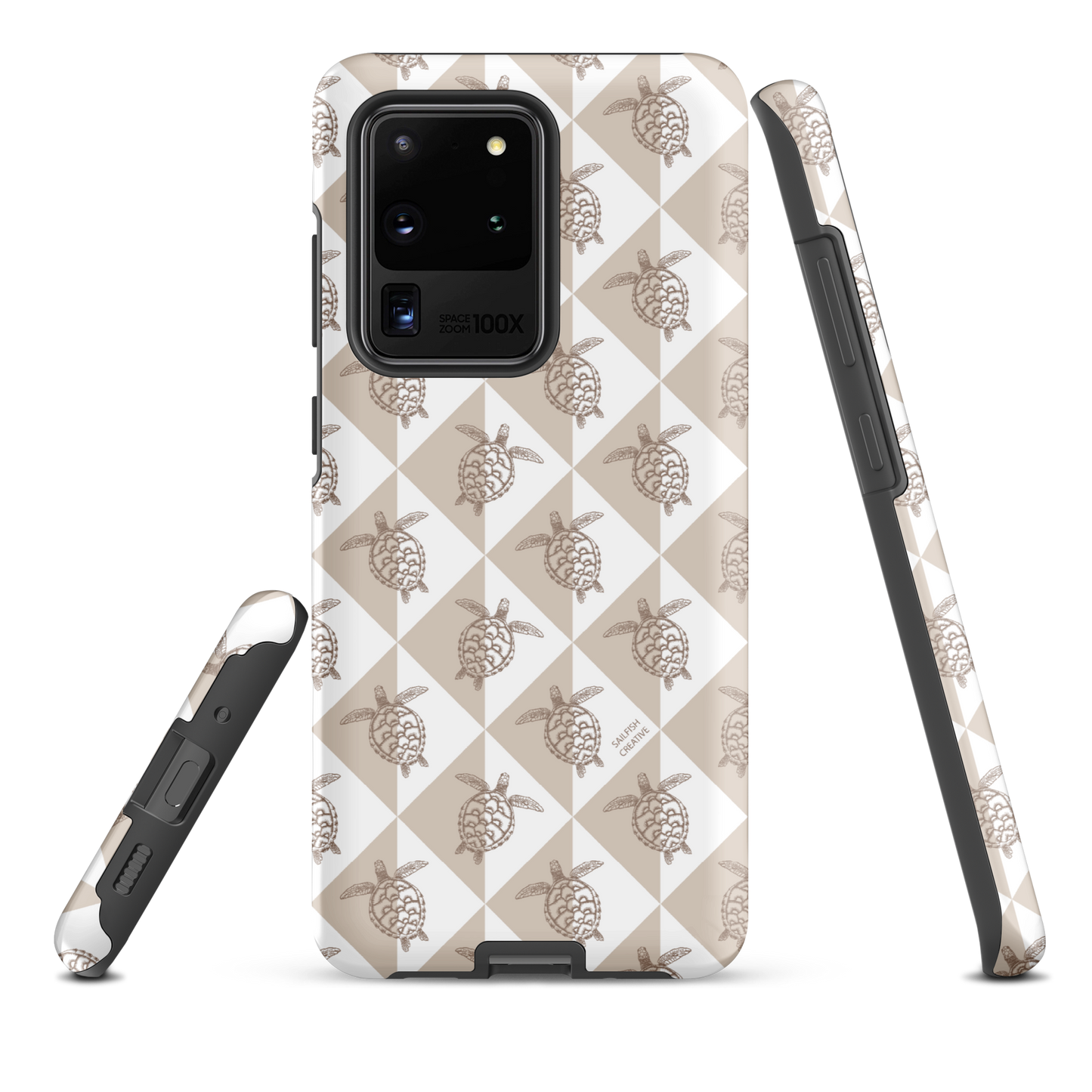 Samsung Phone Case - Turtle Diamonds Neutral