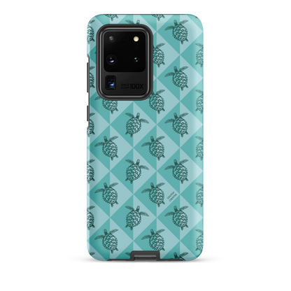 Samsung Phone Case - Turtle Diamonds Teal