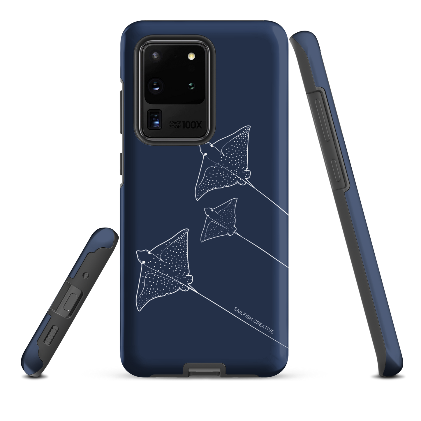 Samsung Phone Case -  Eagle Ray Outline Navy
