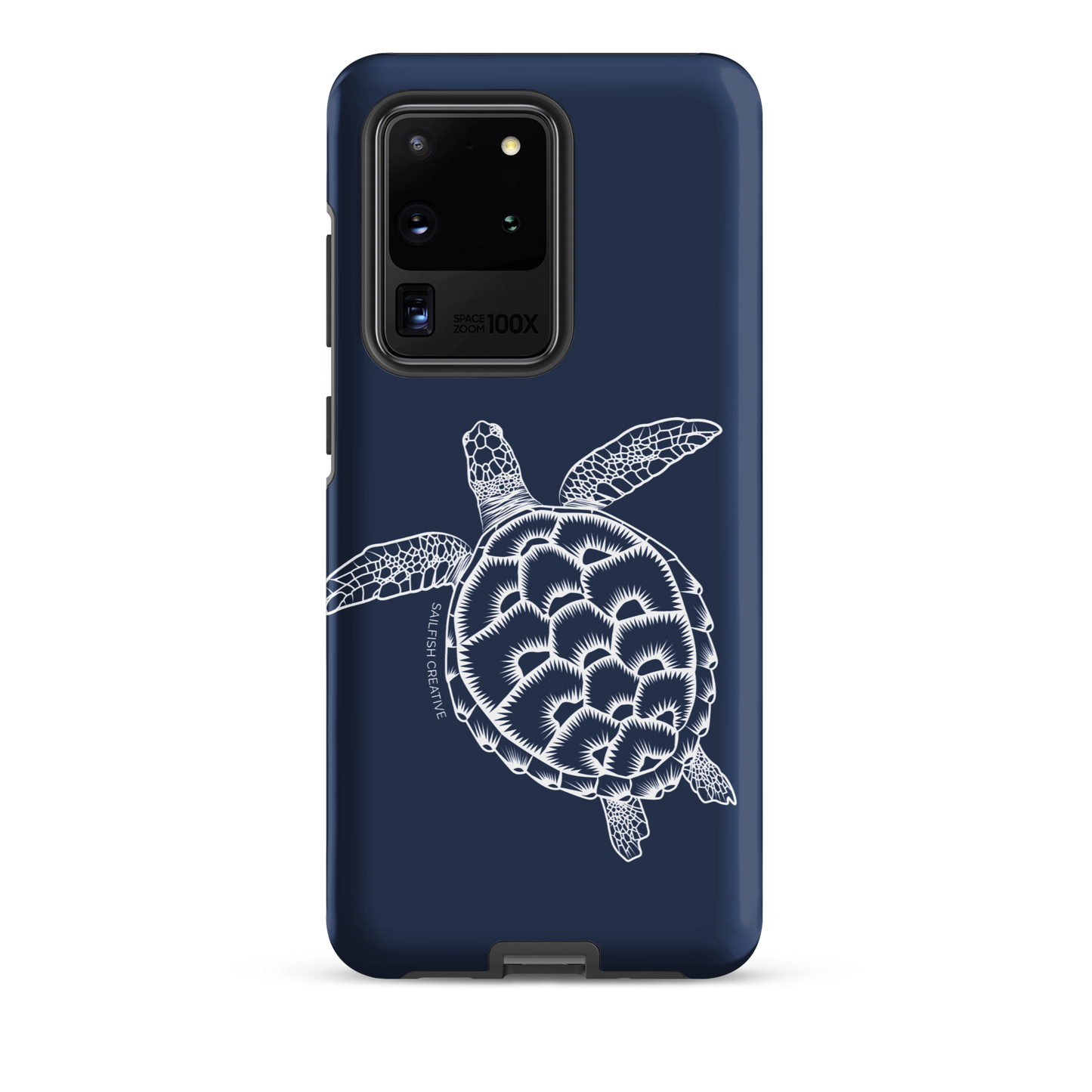 Samsung Phone Case -  Turtle Outline Navy