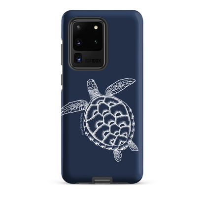 Samsung Phone Case -  Turtle Outline Navy