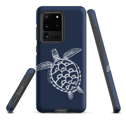 Samsung Phone Case -  Turtle Outline Navy