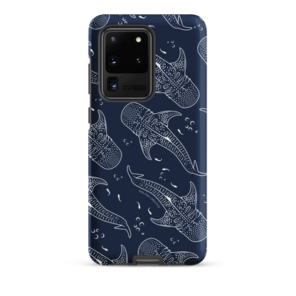 Samsung Phone Case - Whale Sharks Pattern Navy
